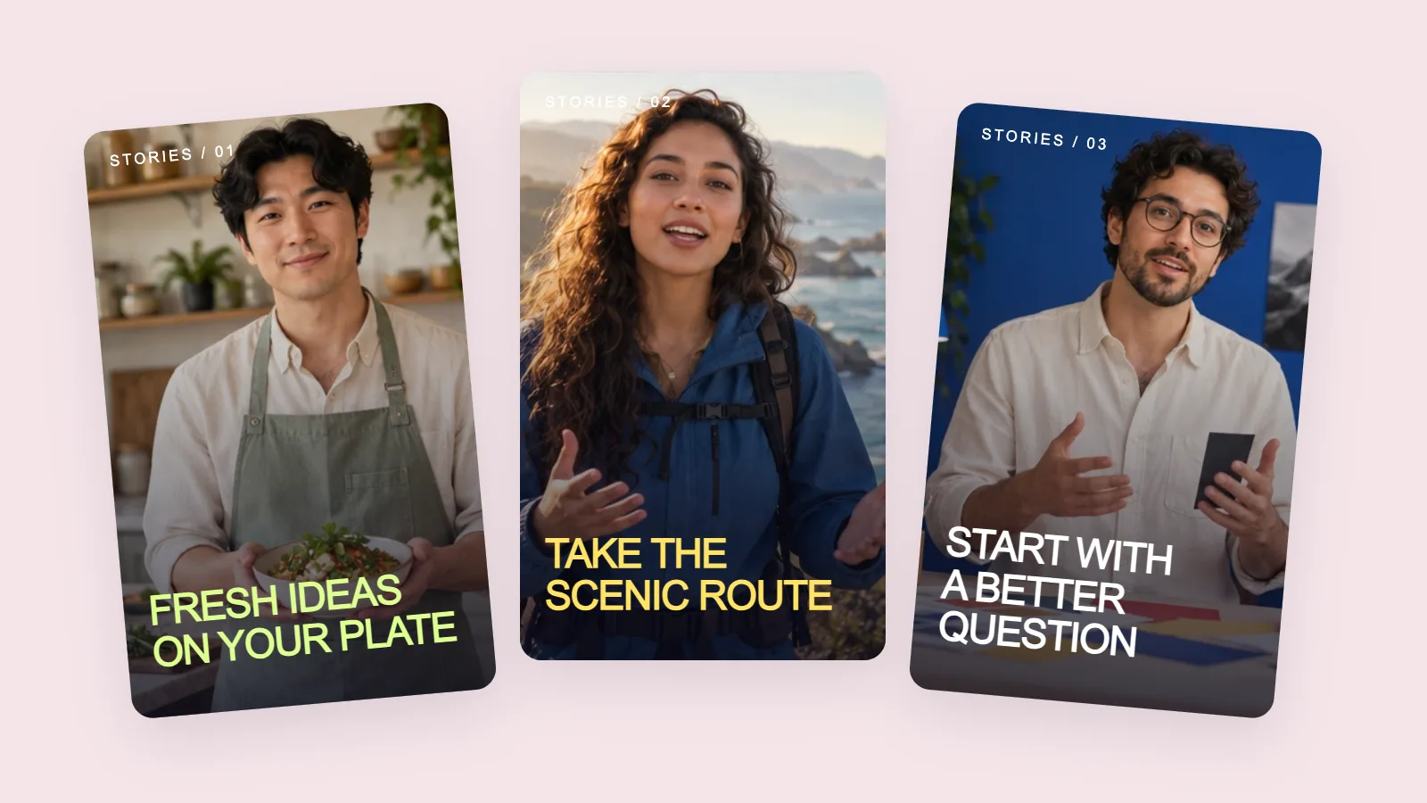 Cooking, travel and education cover designs.